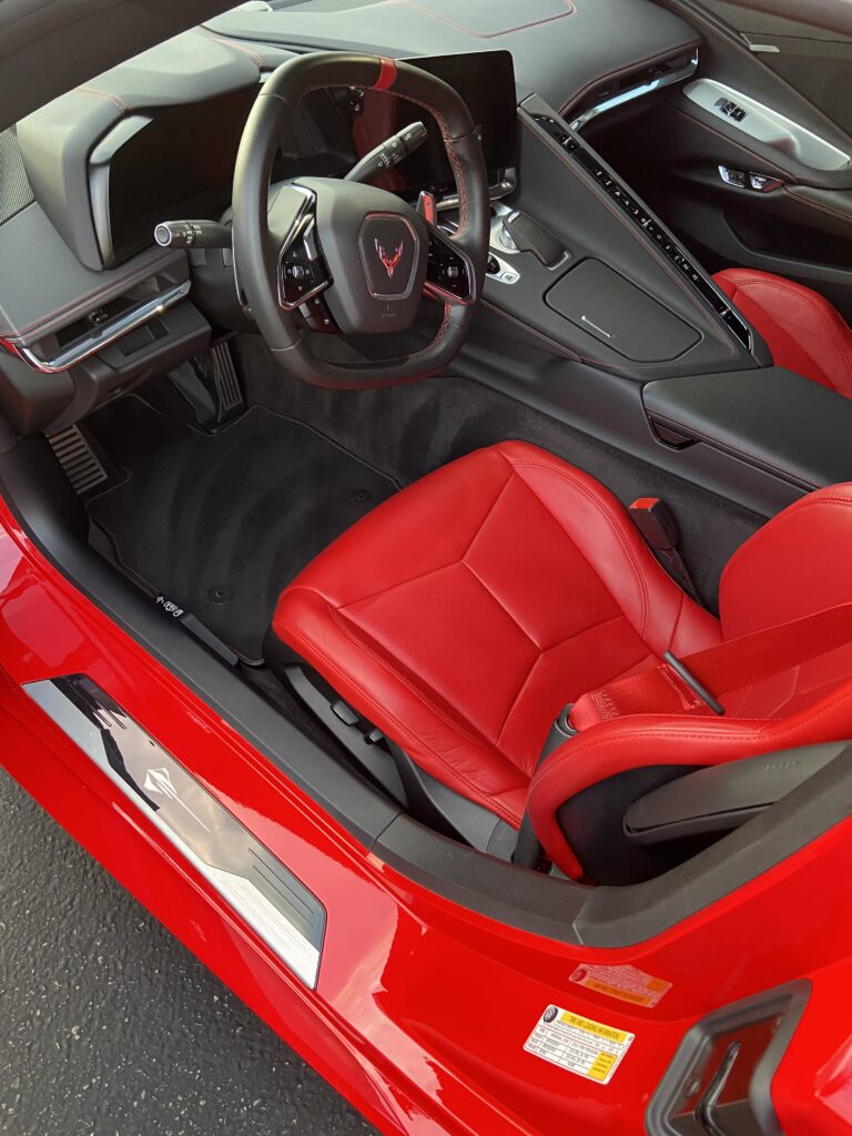 Interior Detail on Corvette Stingray in Palm Springs