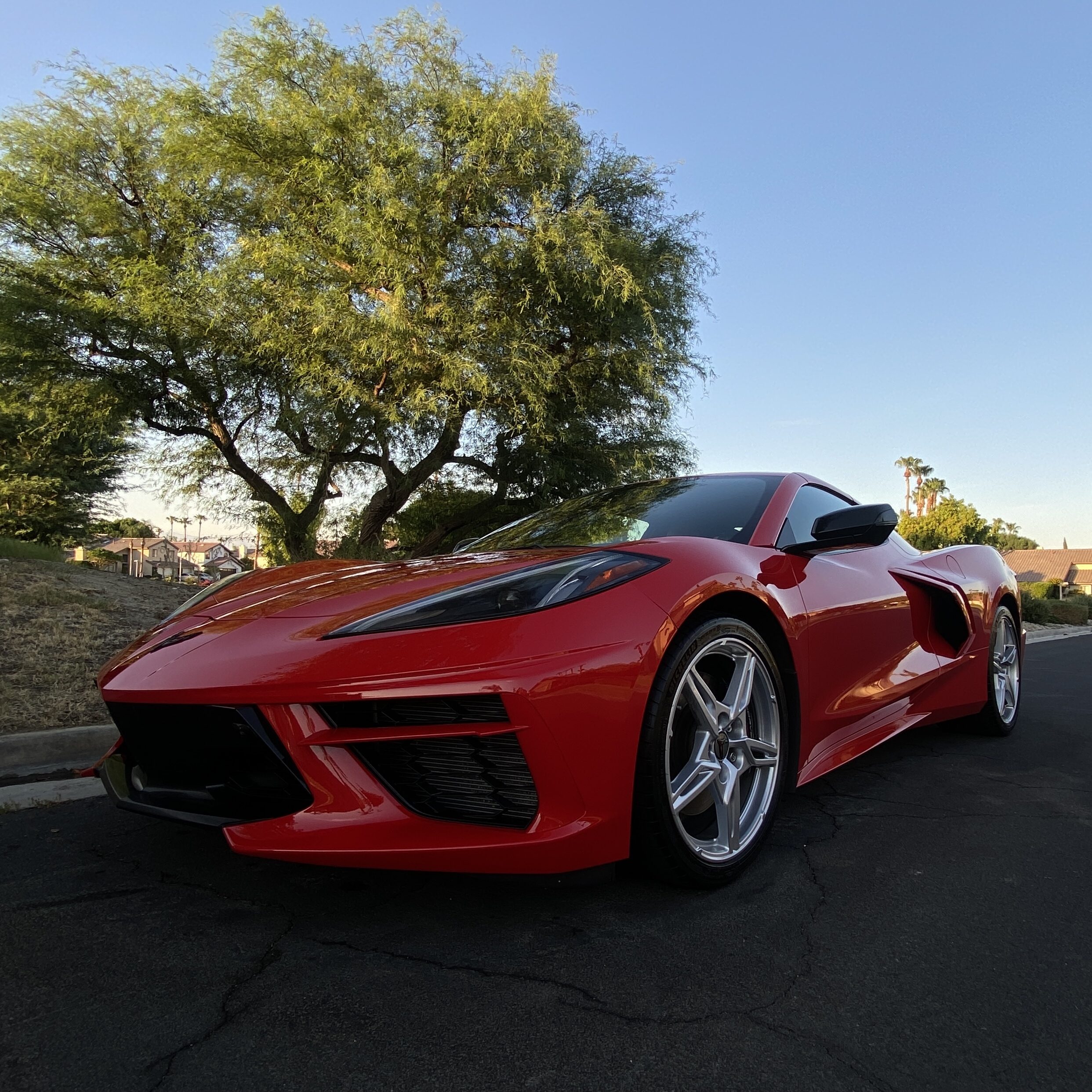 Premium Car Wash on a Corvette in Palm Springs