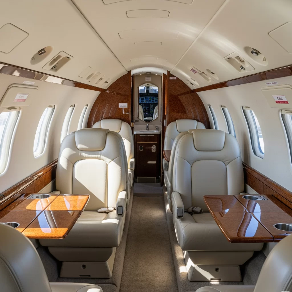 Private Jet Interior Detail