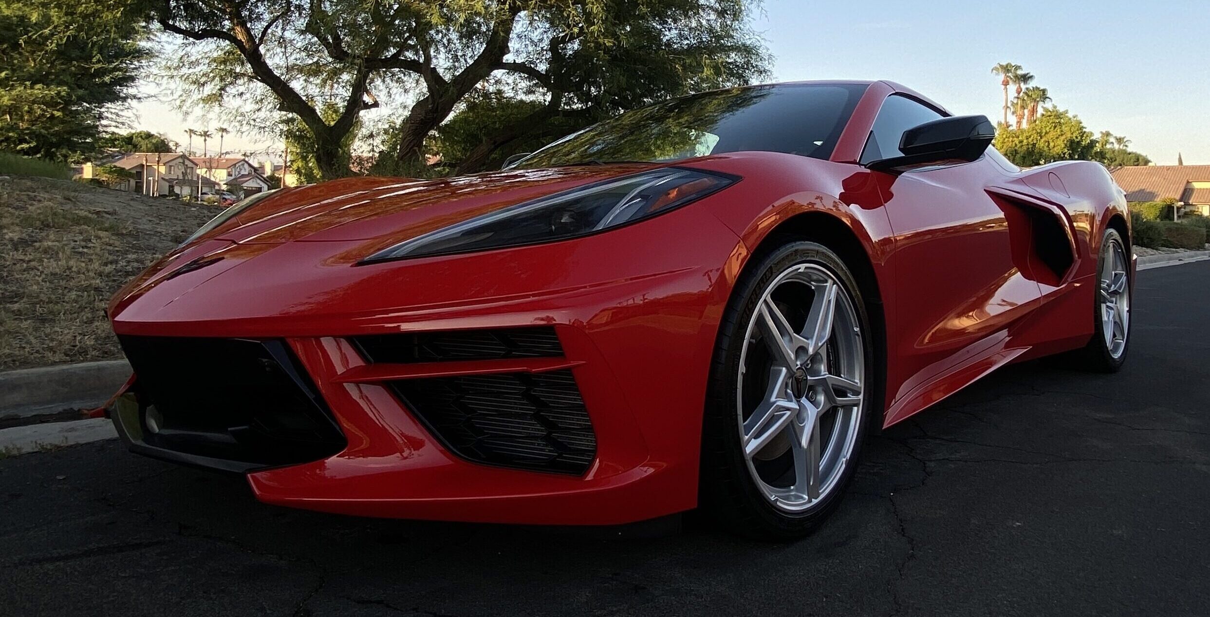 Premium Car Wash on a Corvette in Palm Springs